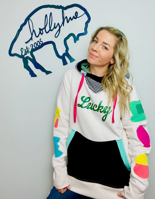 Lucky Marshmallows Hoodie Size- Unisex M/L