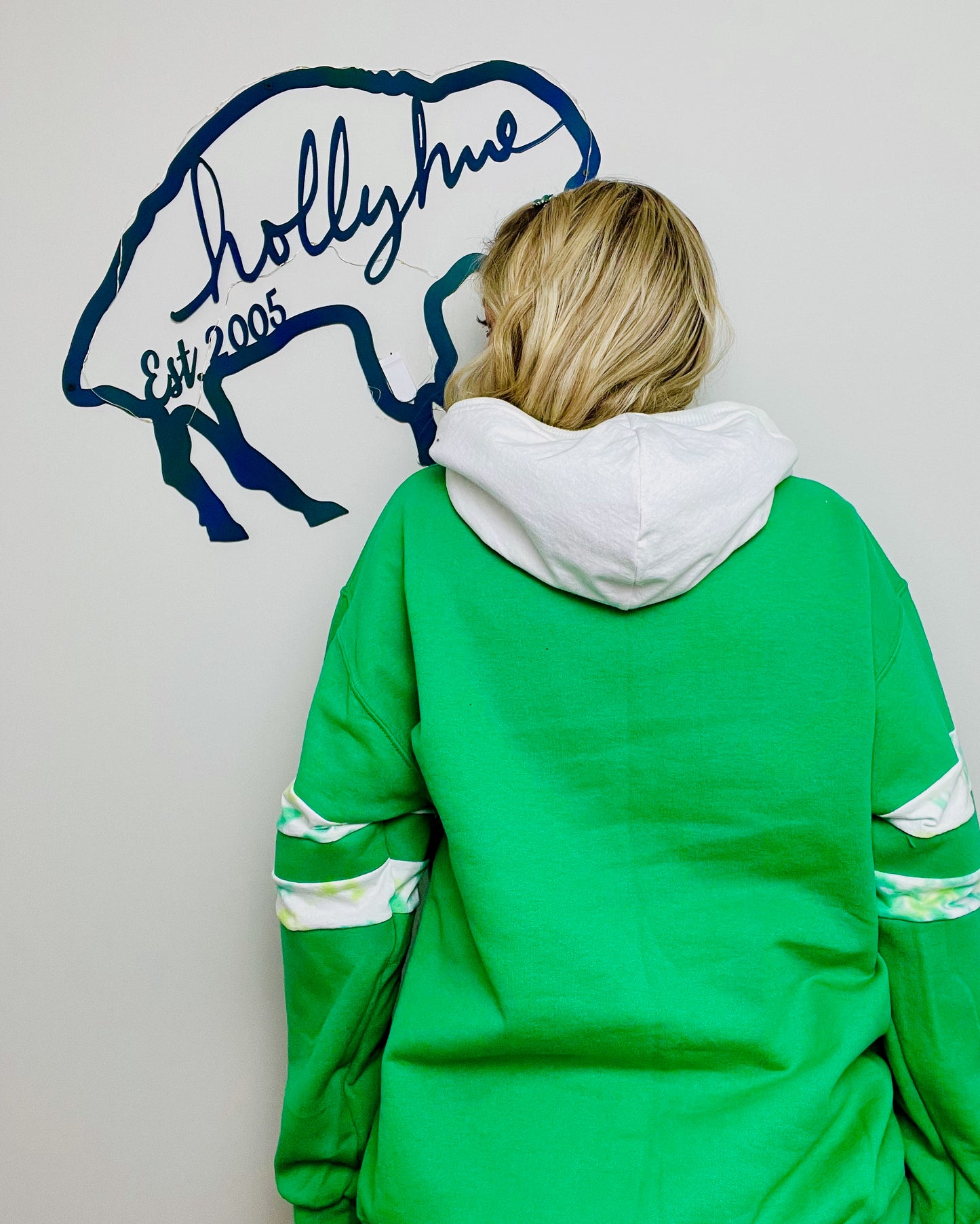 Green Lucky Hoodie Size- Unisex M/L