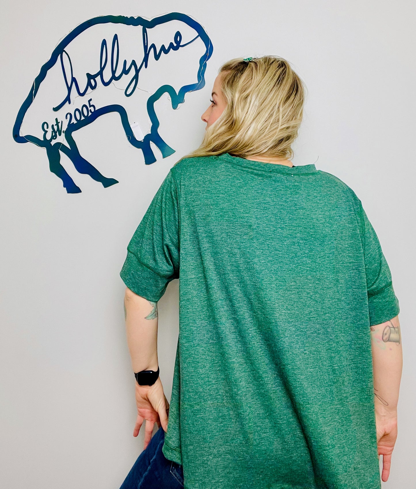 St. Patty's Buffalo Crop Size XL/2X