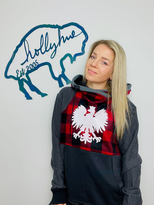 Dyngus Day Polish Falcon Hoodie Size- Unisex M/L