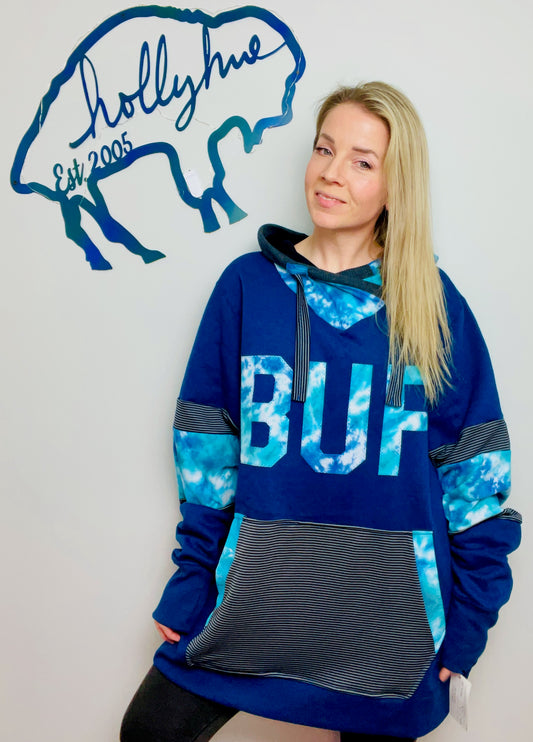 Teal Nebula Galaxy BUF Hoodie Size- Unisex XL/2X