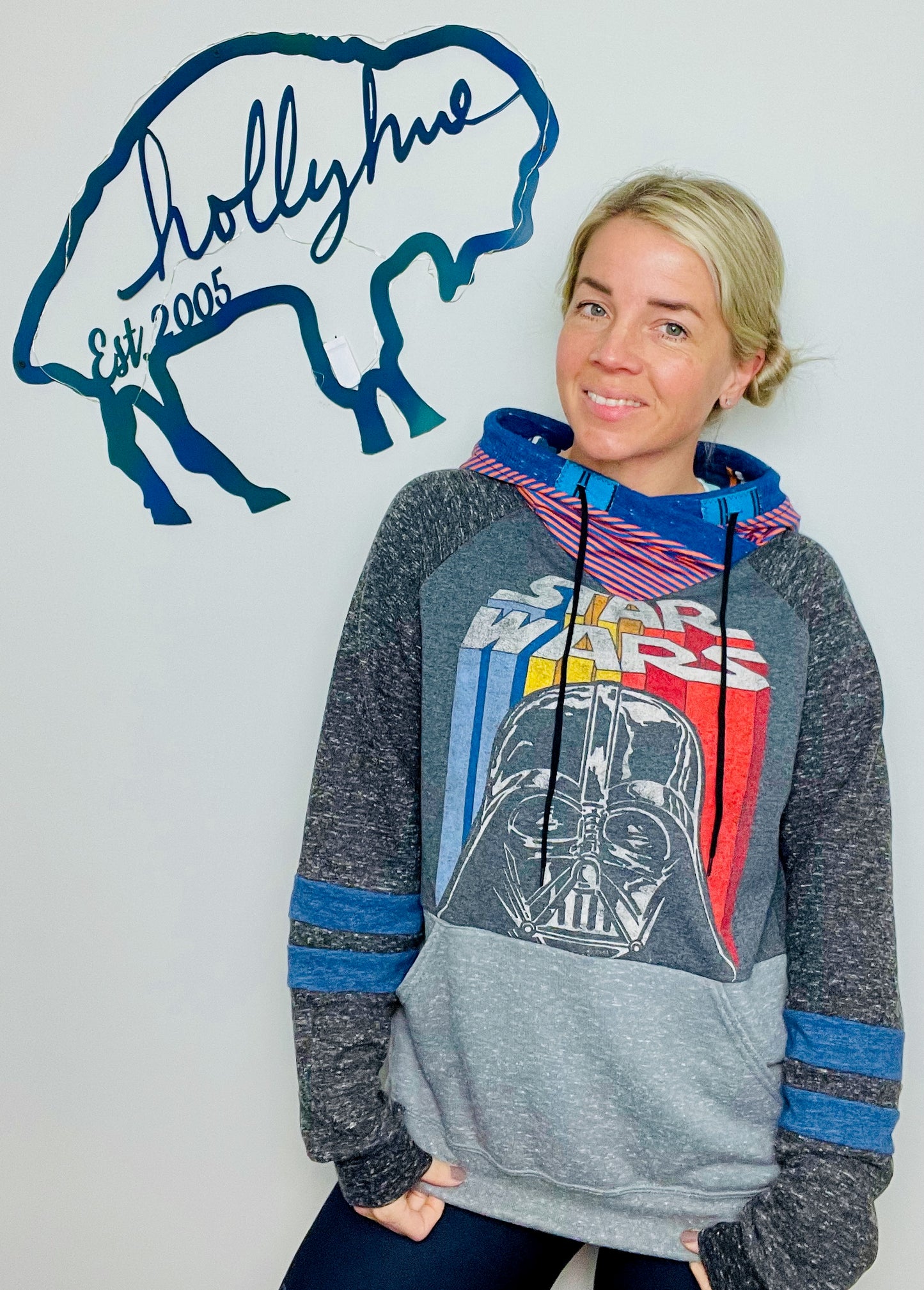 Grey StarWars Vader Hoodie Size- Unisex M/L