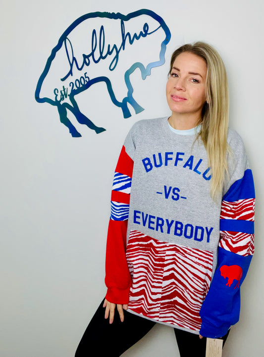 Grey Buffalo Vs Everybody Crewneck Size- Unisex-L/XL