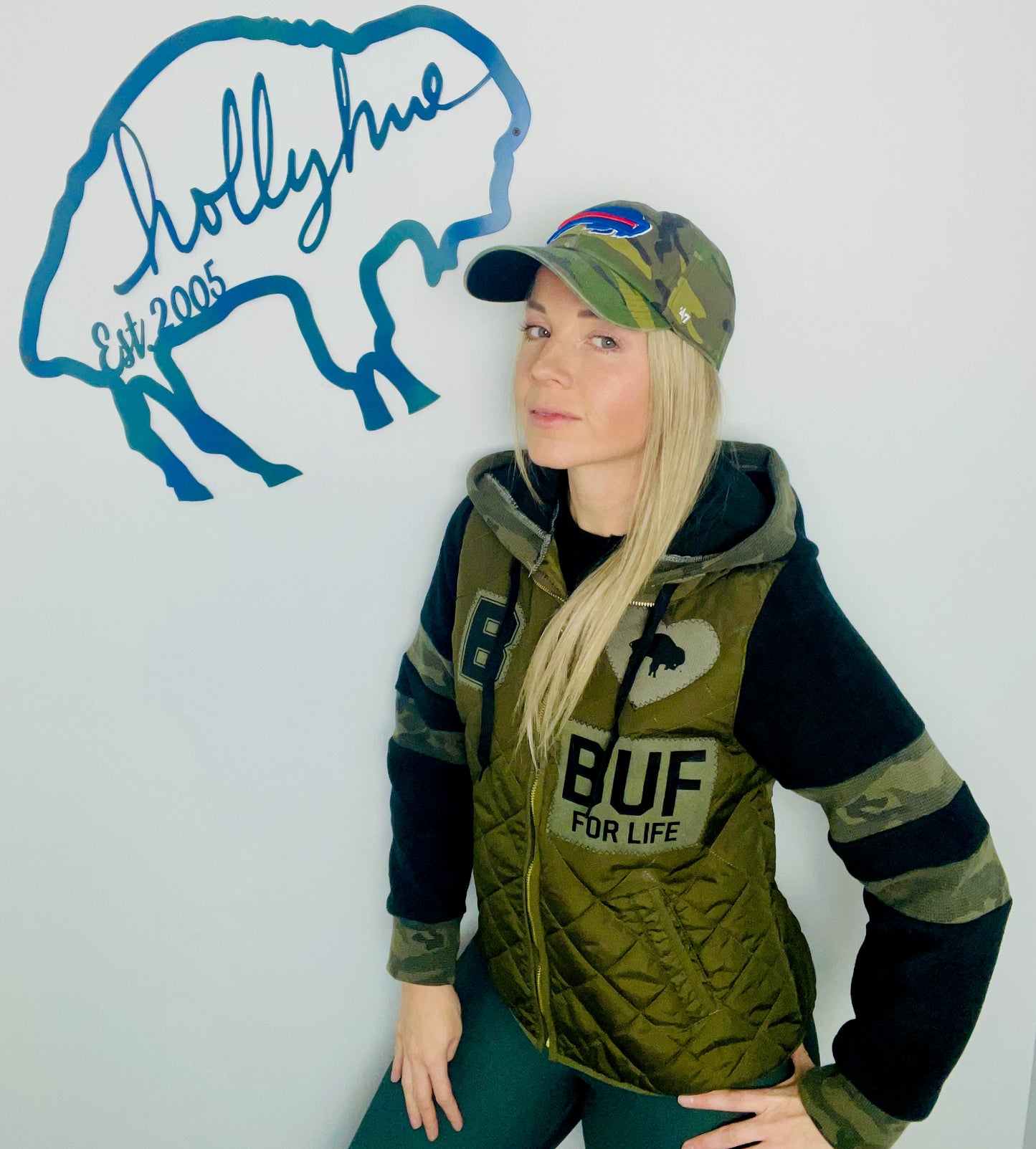 Salute To Service Green Quilted Buffalo Jacket Size- Women's L
