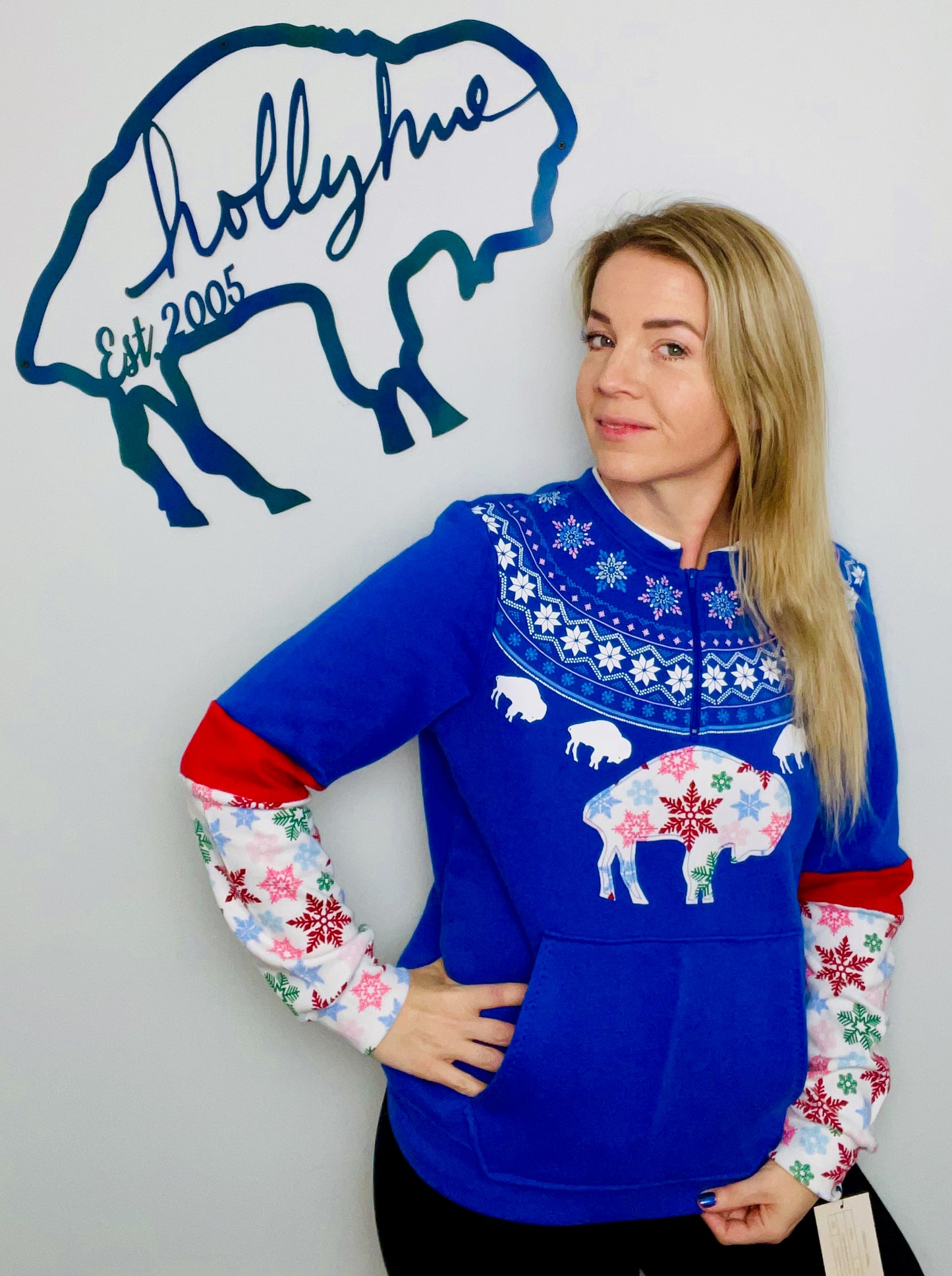 Not Your Grandma's Buffalo Holiday Crewneck Size- Women's M/L