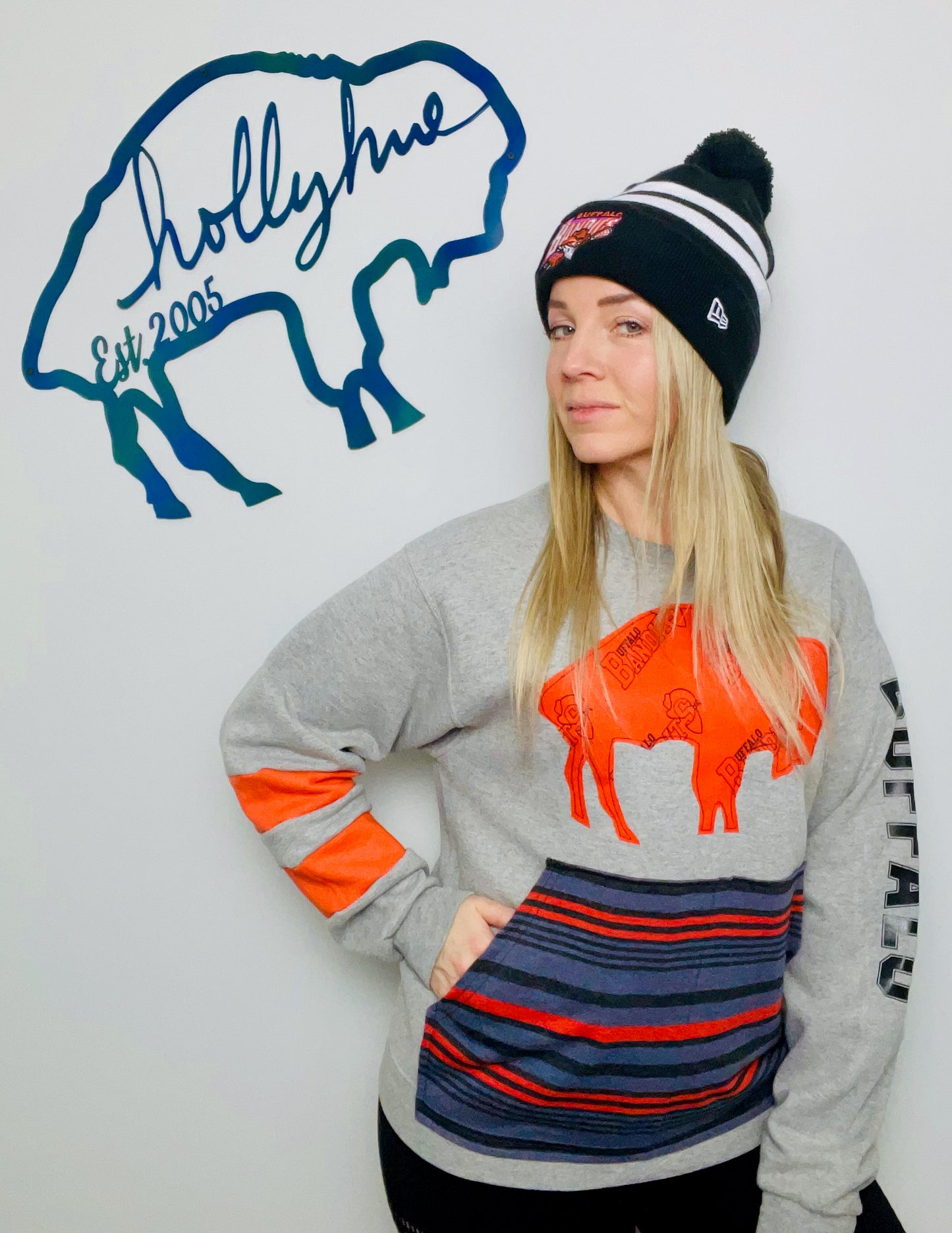 Grey Buffalo Bandits Crewneck Size- Unisex S/M