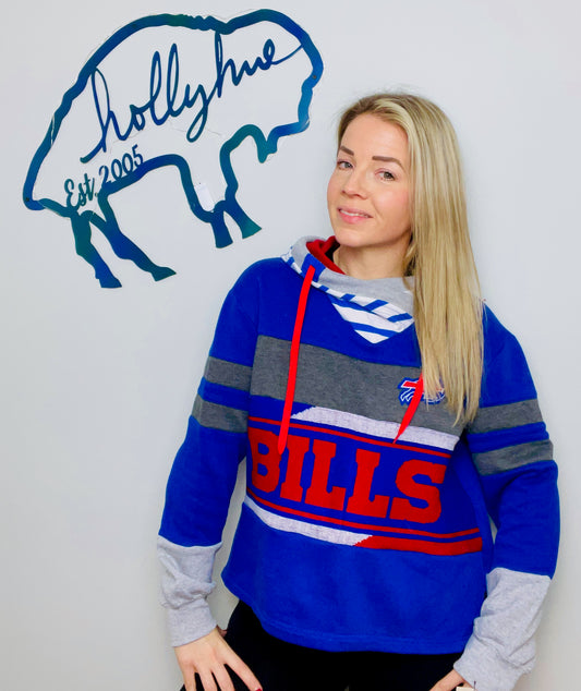 Blue Bills Sweater Hoodie Size- Women's L/XL