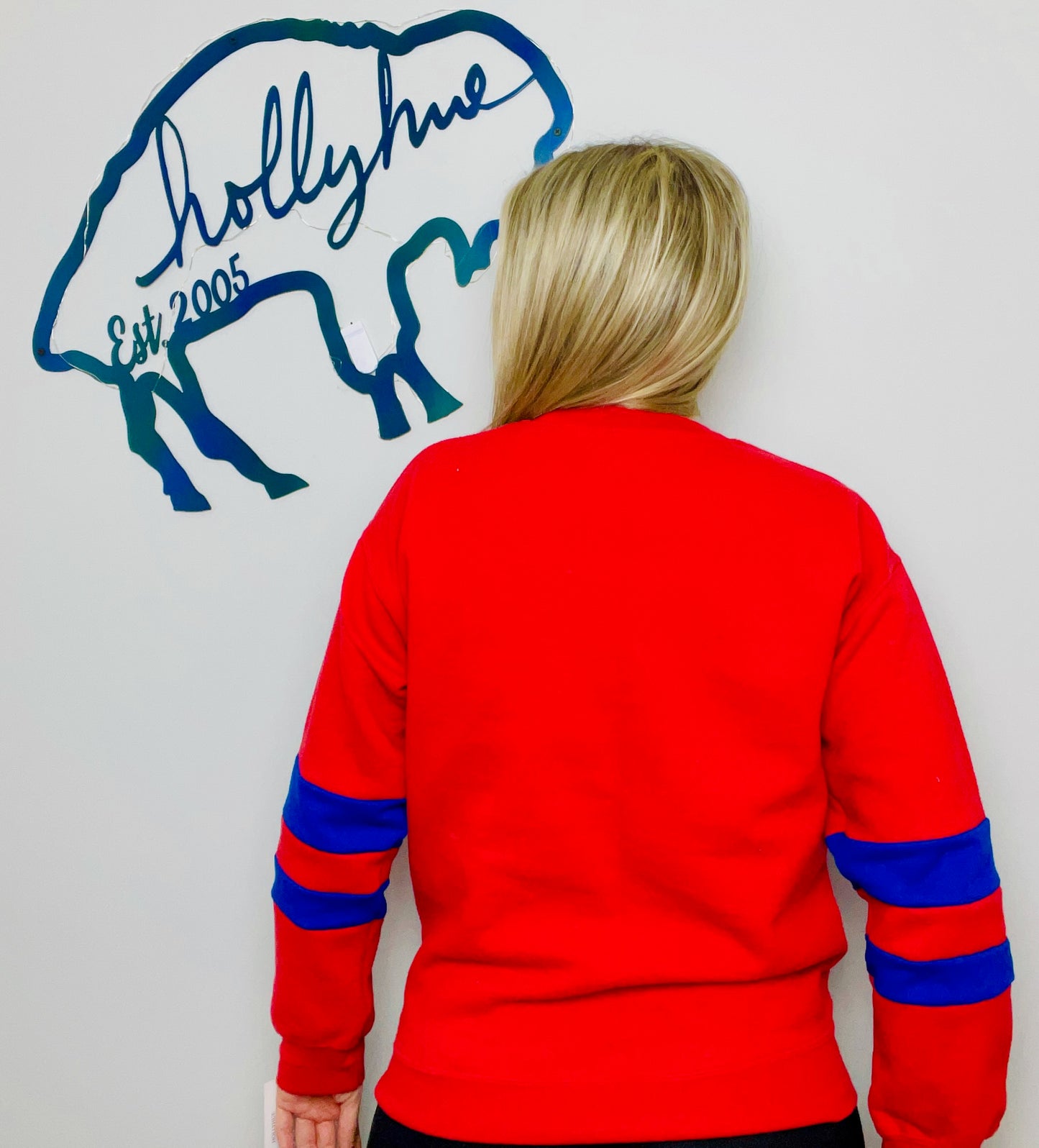 Red Buffalo Sweater Crewneck Size- Women's S/M